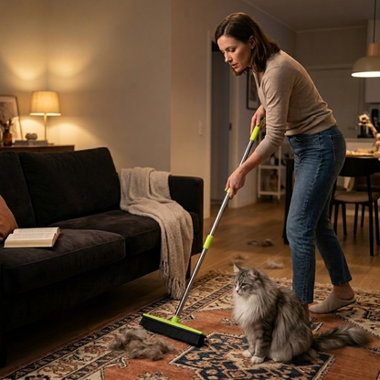 TidyPaw – FurBroom™ | Rubberen bezem voor haarvrije vloeren en tapijten