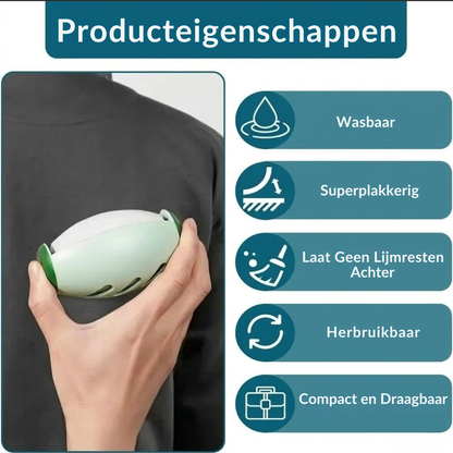 TidyPaw – FurRoll™ | Compacte, herbruikbare pluisroller voor haarvrije kleding onderweg