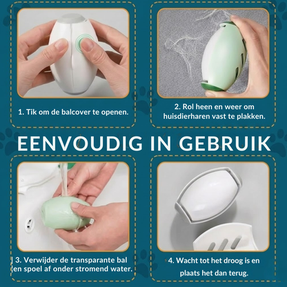 TidyPaw – FurRoll™ | Compacte, herbruikbare pluisroller voor haarvrije kleding onderweg