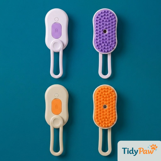 TidyPaw – SteamBrush™ | Massage- en verzorgingsborstel die losse haren verwijdert en vacht verzorgt