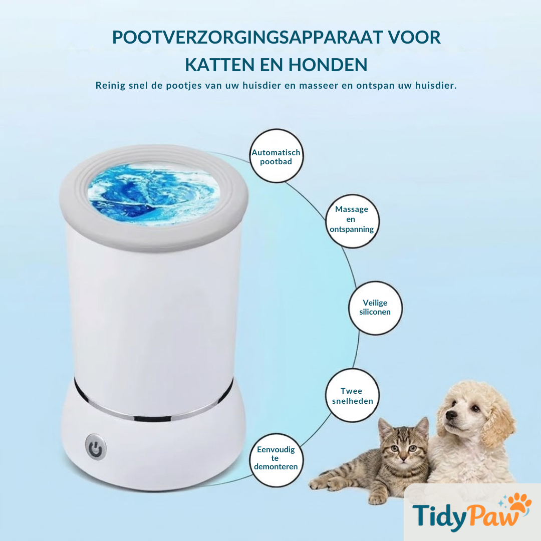 TidyPaw – PawWash™ | Automatische pootreiniger die vuil en modder moeiteloos verwijdert